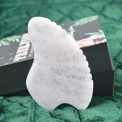 Outil d'auto-soins de la peau Jade Blanche Gua Sha Scraping Tableau de massage pour la fonction de masseur de corps 2024 Produit de tendance