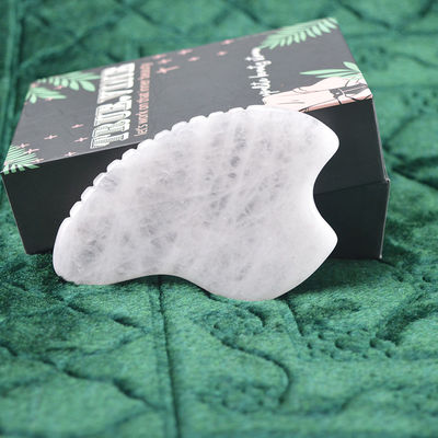 Outil d'auto-soins de la peau Jade Blanche Gua Sha Scraping Tableau de massage pour la fonction de masseur de corps 2024 Produit de tendance