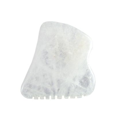 Équipement de massage corporel Blanc poli personnalisé Gua Sha Plaque de pierre Jade Guasha Outil pour détendre les muscles