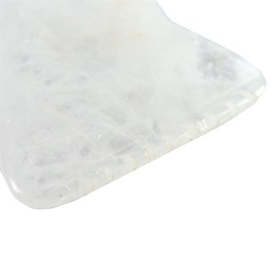 Équipement de massage corporel Blanc poli personnalisé Gua Sha Plaque de pierre Jade Guasha Outil pour détendre les muscles