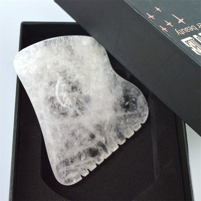 Équipement de massage corporel Blanc poli personnalisé Gua Sha Plaque de pierre Jade Guasha Outil pour détendre les muscles