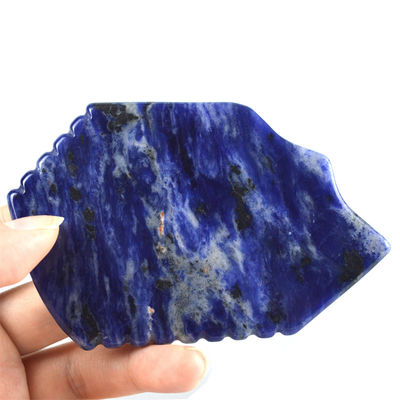Blue Sodalite Gua Sha Board 95*53mm L'outil ultime pour améliorer la circulation sanguine et la santé de la peau