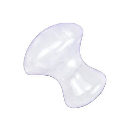 Pierre à gratter en forme de champignon de quartz transparent chaud pour le massage musculaire complet du corps et le traitement du visage