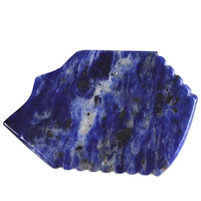 Logo personnalisé disponible à partir de 2024 Blue Sodalite Gua Sha Scraping Tableau de massage pour le visage et le corps Massageur Spa Stone