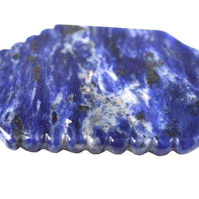 Logo personnalisé disponible à partir de 2024 Blue Sodalite Gua Sha Scraping Tableau de massage pour le visage et le corps Massageur Spa Stone