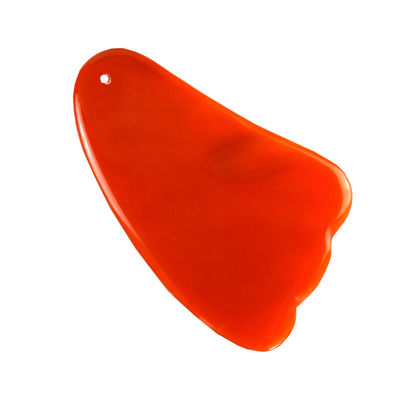 2024 Natual Carnelian Gua Sha Scraping Tableau de massage Agate rouge Guasha Massageur facial pour tout le corps outil de spa en cristal