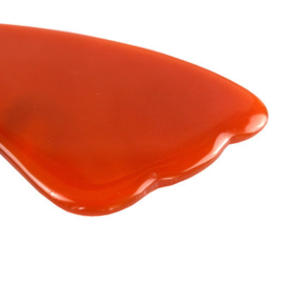 2024 Natual Carnelian Gua Sha Scraping Tableau de massage Agate rouge Guasha Massageur facial pour tout le corps outil de spa en cristal