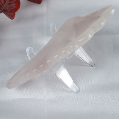 2024 Wing Shape Rose Quartz Gua Sha Scraping Board Pink Crystal Guasha Massageur du corps facial Outil de spa pour les outils de massage