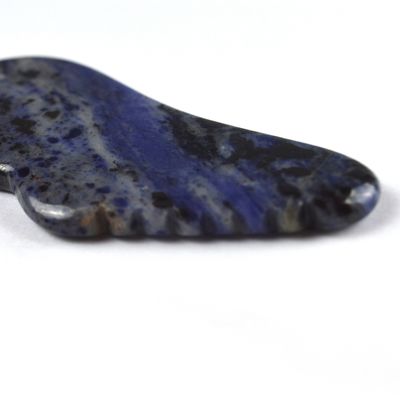 2024 Sodalite bleue pierre Gua Sha grattage masseur outil de massage confortable pour l'élimination des rides du visage et la beauté de la peau