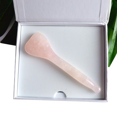 2024 Massage à l'acupresseur au quartz rose Guasha Stick L'outil ultime pour revitaliser l'acupression faciale et la beauté de la peau