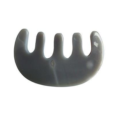 Découvrez les bienfaits de l' Agate Gua Sha Comb Parfait pour le massage de la tête et les soins de beauté