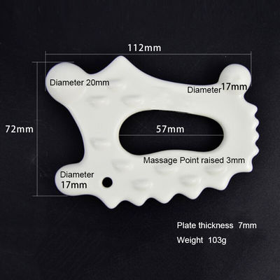 Outil de massage du visage 103g Plaque céramique Gua Sha pour le grattage du corps entier dans les soins de santé 2024
