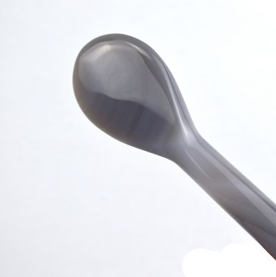 Massageur de corps Cuillère à rouleaux d' agat gris Cuillère Gua Sha pour le massage des tissus profonds et le point d'acupression