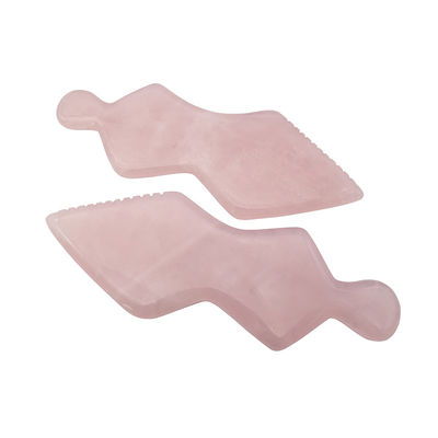 Outils faciaux de Guasha rose de jade naturel pour SPA corps visage cou et yeux soins de la peau masseur facial