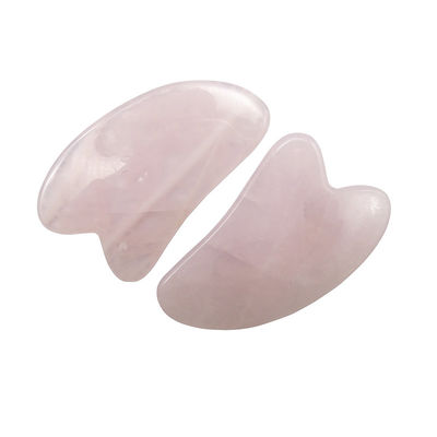 OEM/ODM Acceptable Rose Quartz Gua Sha Jade Naturel Guasha Outils pour le visage pour le corps Face Cou et soins de la peau des yeux Massage SPA