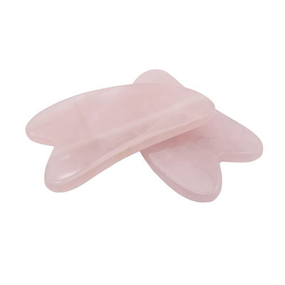 OEM/ODM Acceptable Rose Quartz Gua Sha Jade Naturel Guasha Outils pour le visage pour le corps Face Cou et soins de la peau des yeux Massage SPA