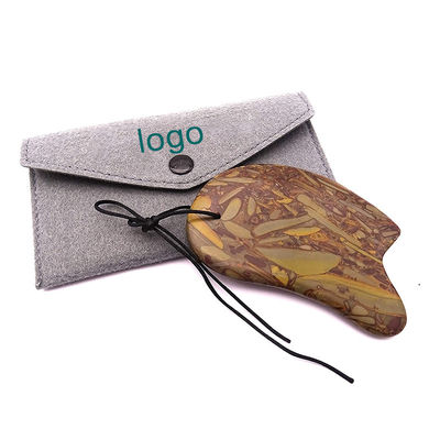 Prise en charge OEM/ODM Naturel Nuwa Stone Facial Gua Sha Scraping Outil de massage de la peau pour le lifting médical portable et la beauté
