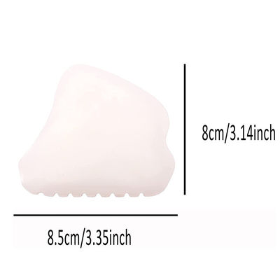 Massageur de corps portable portatif Afghan White Jade Gua Sha Board pour le soin du visage et du corps personnalisable