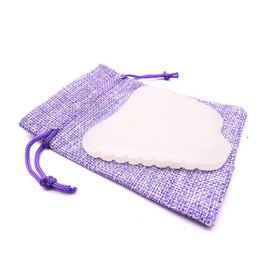 Massageur de corps portable portatif Afghan White Jade Gua Sha Board pour le soin du visage et du corps personnalisable