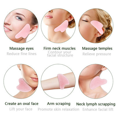 Outil de massage portable en pierre de gua sha pour le visage et le cou