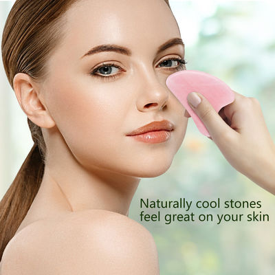 Outil de massage portable en pierre de gua sha pour le visage et le cou