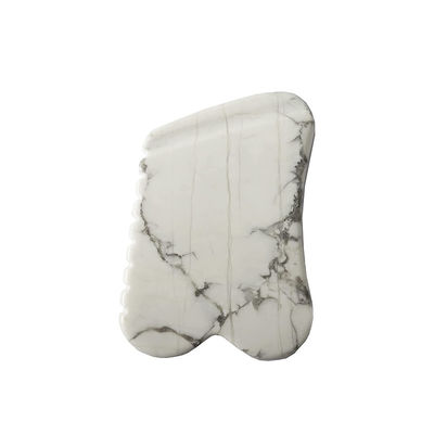 Massage facial naturel soutenu par OEM / ODM Gua Sha Stone Mookaite Guasha turquoise blanc pour réduire les lignes fines du visage