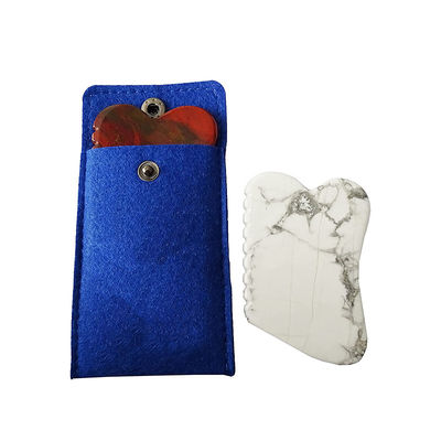 Massage facial naturel soutenu par OEM / ODM Gua Sha Stone Mookaite Guasha turquoise blanc pour réduire les lignes fines du visage
