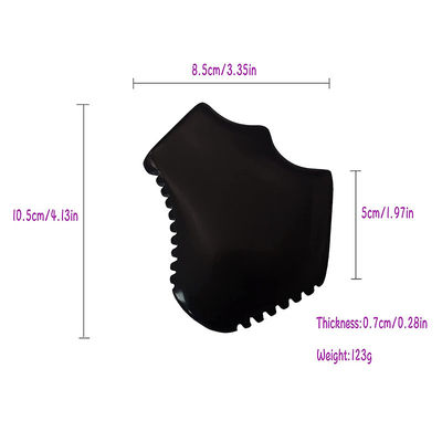 Marque privée Gua Sha Jade Massage du visage Massage naturel Bian Stone Facial Guasha Outil de grattage avec conception portative à main
