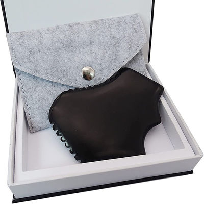 Marque privée Gua Sha Jade Massage du visage Massage naturel Bian Stone Facial Guasha Outil de grattage avec conception portative à main