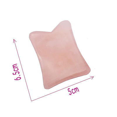 Fonction de lifting du visage Rose Quartz Vrai Jade Gua Sha Cristal Massage du visage à rouleaux Guasha Pierre pour le rajeunissement du visage / corps