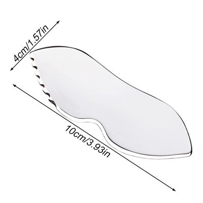 Massage musculaire en acier inoxydable Guasha Outil métallique relaxant pour le massage du visage Massageur Tissus de sonde de physiothérapie Plaque de grattage