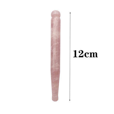 OEM ODM Naturel Rose Quartz Guasha Massage Stick Aiguille de soulagement musculaire du corps Gua Sha Massager Point Roller Guasha Outil