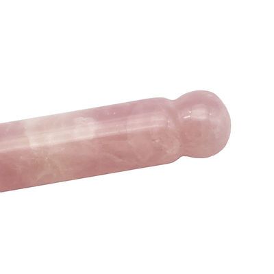OEM ODM Naturel Rose Quartz Guasha Massage Stick Aiguille de soulagement musculaire du corps Gua Sha Massager Point Roller Guasha Outil