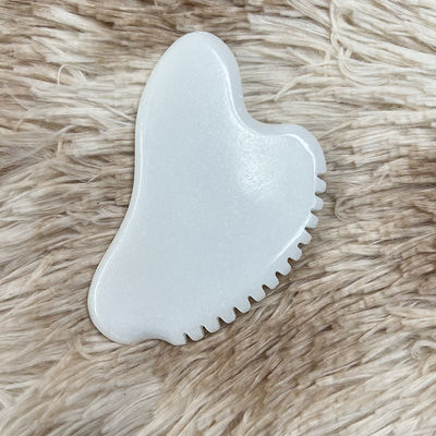 Massageur facial portable Gua Sha Scraper Natural Jade Stone Massageur de soins de la peau pour le corps Cou Dos Beauté Santé des yeux SPA