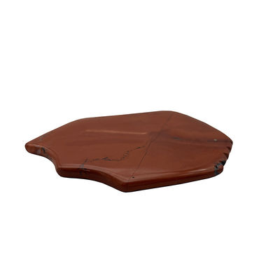 Le jaspe rouge pour le visage Guasha Levé la peau pour raffermir les mains naturelles Guérison de la main Jade Gua Sha Outil de massage du visage Portable et portatif