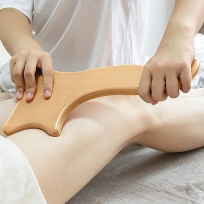 Roller musculaire en bois de hêtre pour la cosmétologie corporelle soulagement de la douleur et le drainage lymphatique Massage thérapie masseur