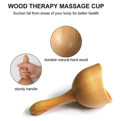 Bâton de massage en bois pour la thérapie SPA naturelle carbonisée et le massage corporel