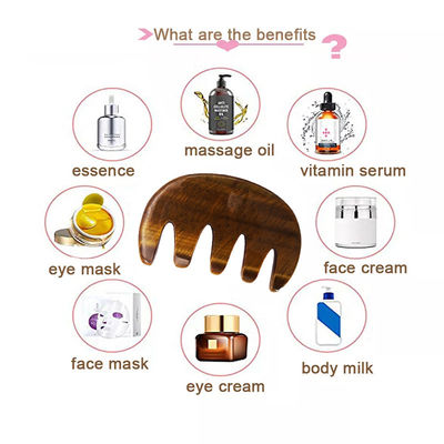 Logo personnalisé disponibled Outil de massage de peigne Gua Sha pour améliorer la circulation sur le visage du cuir chevelu