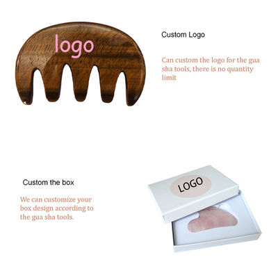 Logo personnalisé disponibled Outil de massage de peigne Gua Sha pour améliorer la circulation sur le visage du cuir chevelu