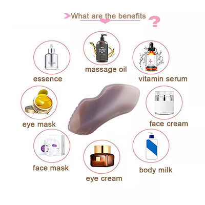 Tableau Gua Sha d' Agate Naturel pour le massage corporel et le traitement du visage dans l' acupuncture SPA
