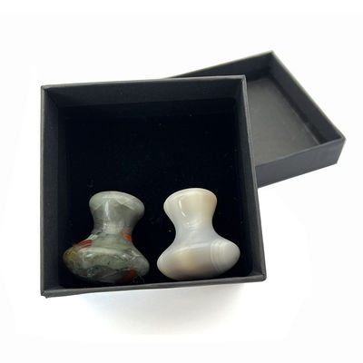 2024 pierre de sang gris agate pierre de jade gua sha champignon pierre de massage pour réduire les lignes fines sur le visage cou corps