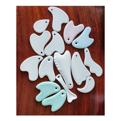 Médical style de soins personnels de massage en céramique portatif thérapie de masse Gua Sha Outil de carte pour le visage Guasha Scraping produit de beauté