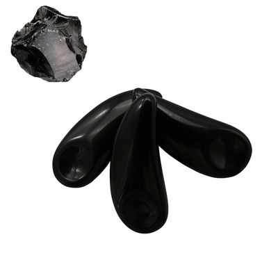 Masseur facial noir Mini Obsidian Cosmétique Cuillère Guasha Crème pour les yeux Maquillage Scoop Spatula Stick pour le massage de soulagement des yeux