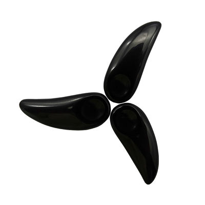 Masseur facial noir Mini Obsidian Cosmétique Cuillère Guasha Crème pour les yeux Maquillage Scoop Spatula Stick pour le massage de soulagement des yeux