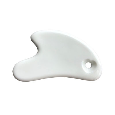 Tableau de massage en céramique en forme de cœur blanc Gua Sha Outils de massage du visage pour tous les types de peau