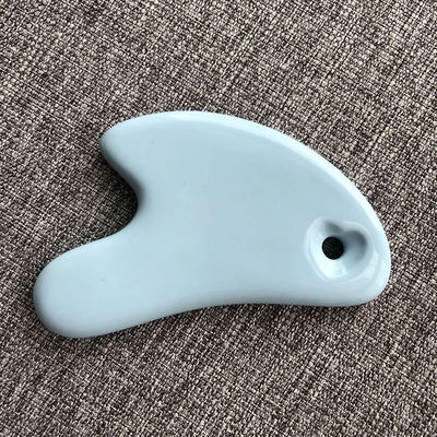Tableau de massage en céramique en forme de cœur blanc Gua Sha Outils de massage du visage pour tous les types de peau