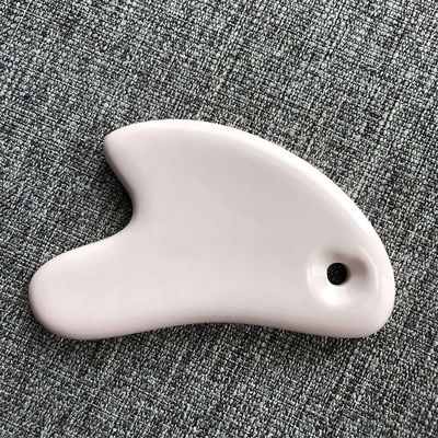 Tableau de massage en céramique en forme de cœur blanc Gua Sha Outils de massage du visage pour tous les types de peau