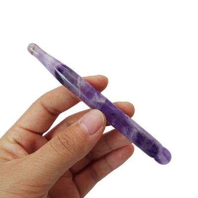 Le visage mince Gua sha Outils Améthyste naturel Acupression Guasha Massage Therapy Pen pour le corps entier soulagement de la douleur des tissus profonds