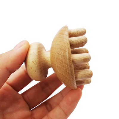 Fonction musicale Outil de massage thérapeutique à base de champignons en bois Gua Sha pour le drainage lymphatique de la main et du corps entier