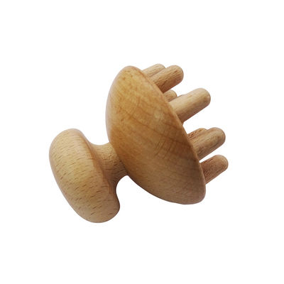 Fonction musicale Outil de massage thérapeutique à base de champignons en bois Gua Sha pour le drainage lymphatique de la main et du corps entier